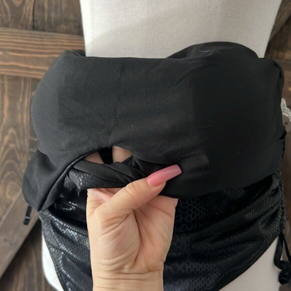 Sexy One Piece Swimsuits One Shoulder Cut Out High Cut Snake Print - Picture 8 of 13